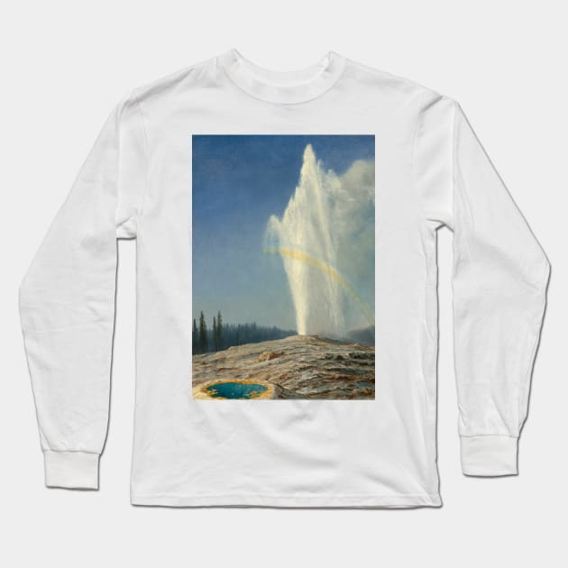 Old Faithful by Albert Bierstadt Long Sleeve T-Shirt by Classic Art Stall